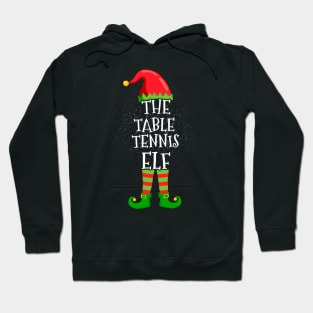 Table Tennis Elf Family Matching Christmas Group Funny Gift Hoodie